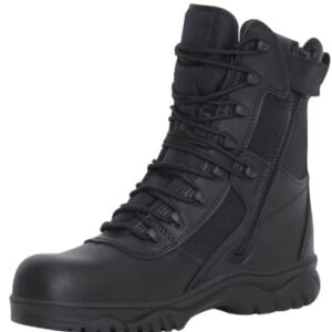 980-5063 Forced Entry 8" Tactical Boot with Side Zip and Composite Toe, Black