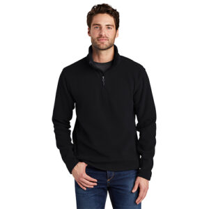 CPAJF218-BK Port Authority Value Fleece 1/4 Zip Pullover, Black