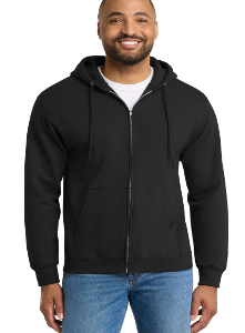 CPASPC90ZH Fleece Full-Zip Hooded Sweatshirt with BREAKING GROUND EMBROIDERY LEFT CHEST, NAME RIGHT CHEST